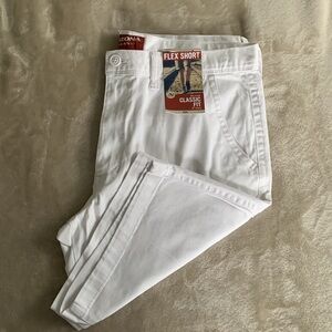 ARIZONA NWT! Men’s ‘Flex Classic Fit’ Shorts White Casual Stretch SIZE W36